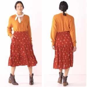 Sonoma Floral Midi Skirt